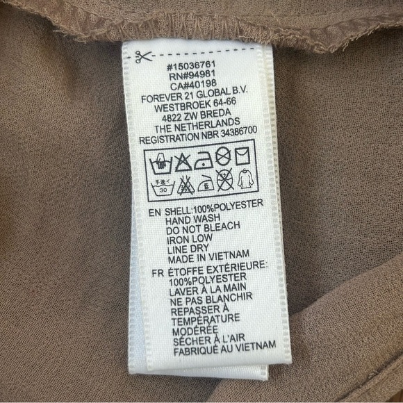 Brown Button Up Ruffle Cami - Picture 13 of 16